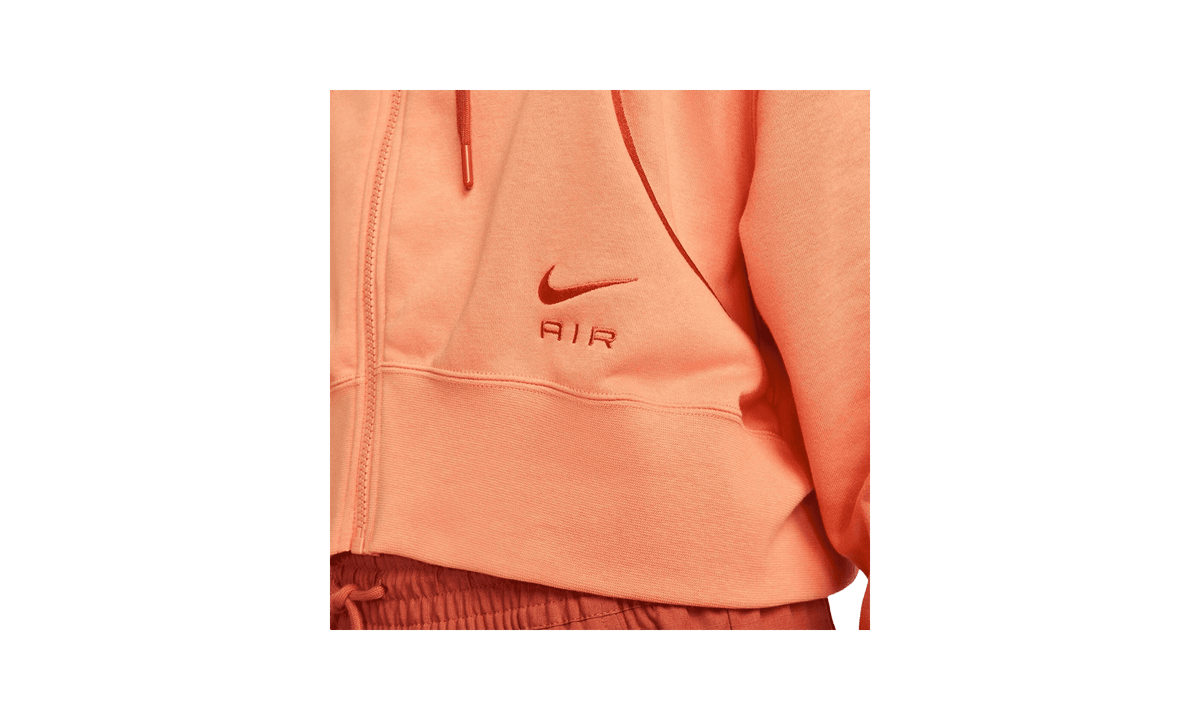 NIKE WOMENS Air Womens Full-zip Hoodie WMNS "ORANGE" DQ6579 871 from Stadium Goods