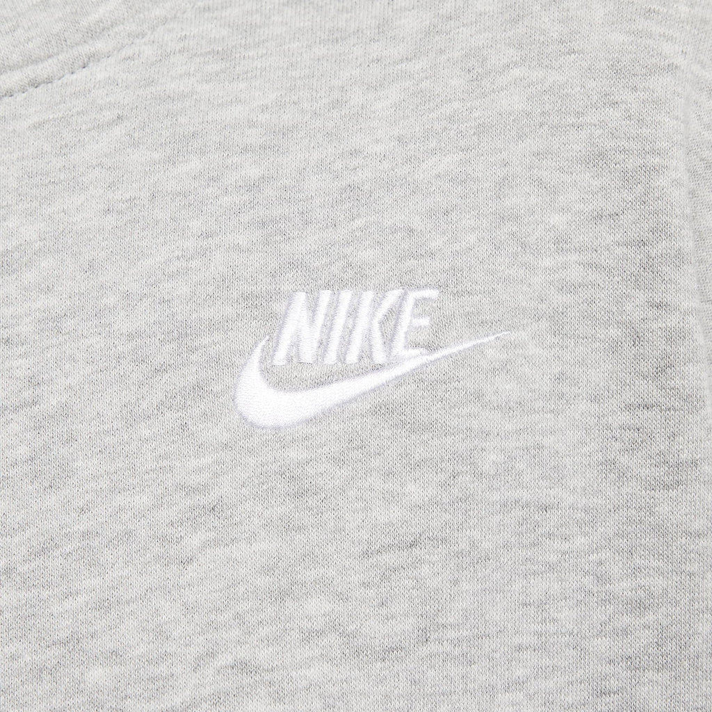 Nike Sportswear Club Fleece Women's Oversized Mock-Neck Sweatshirt Color: Dark Grey Heather/White Size: XL