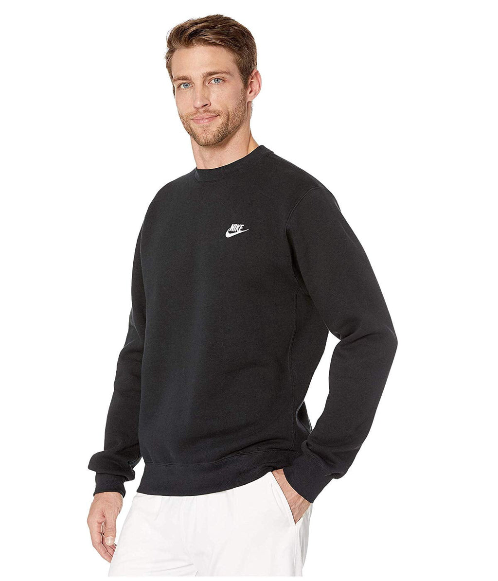 Nike Sportswear Club Fleece Men's Crew Color: Midnight Navy/White Size: S